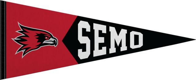 Southeast Missouri State University 12x30 Redhawks Pennant
