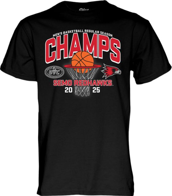 Southeast Missouri State University Men's Basketball 2025 Ohio Valley Regular Season Champions Short Sleeve T-Shirt