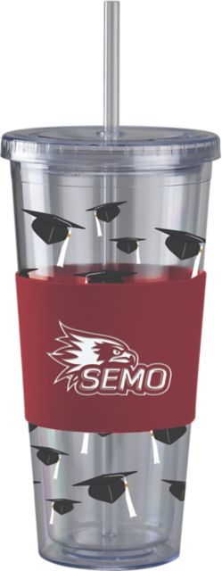 Southeast Missouri State University Acrylic Tumbler with Straw