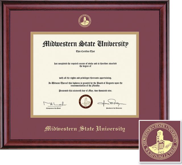 Midwestern State University 8.5'' x 11'' Classic Diploma Frame