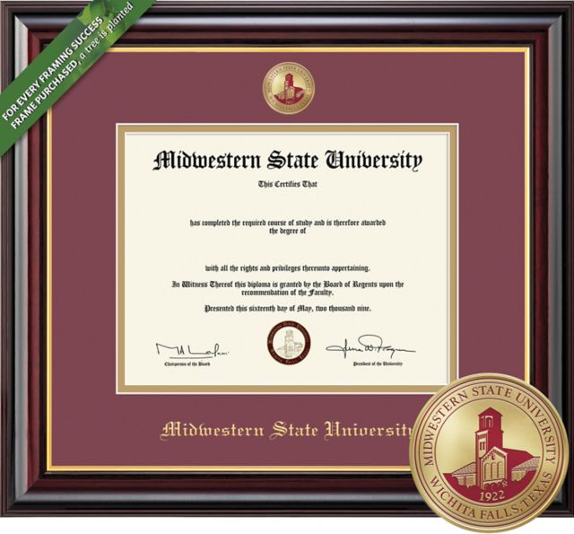 Midwestern State University 11'' x 14'' Doctoral Diploma Frame