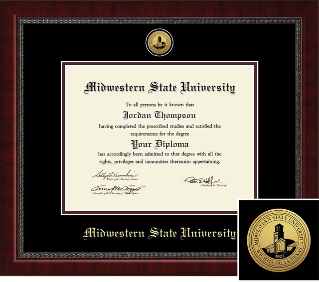 Church Hill Classics Engraved Diploma Frame. Bachelors, Masters. - ONLINE ONLY
