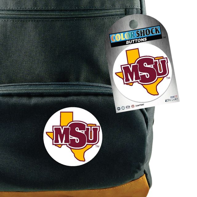 Midwestern State University Mustangs 3'' Button