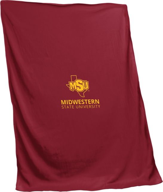 Midwestern State University 84"x54" Sweatshirt Blanket