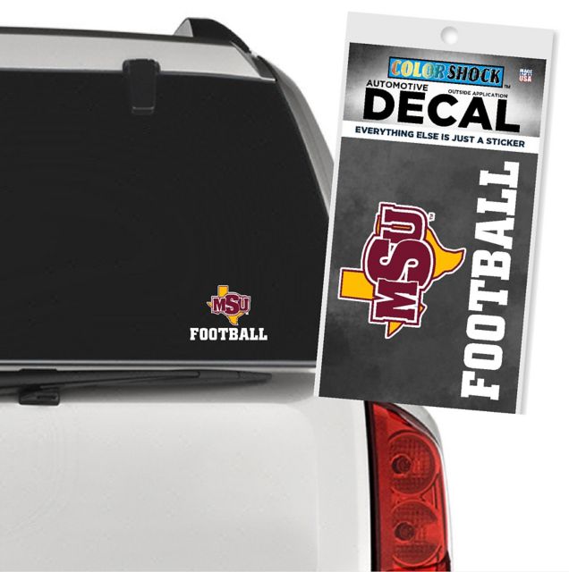 Midwestern State University Football Decal