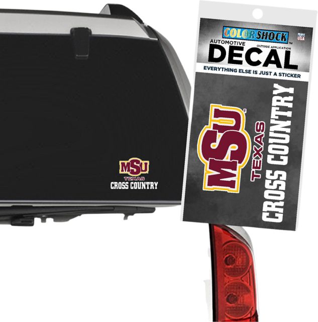 Midwestern State University Cross Country Decal
