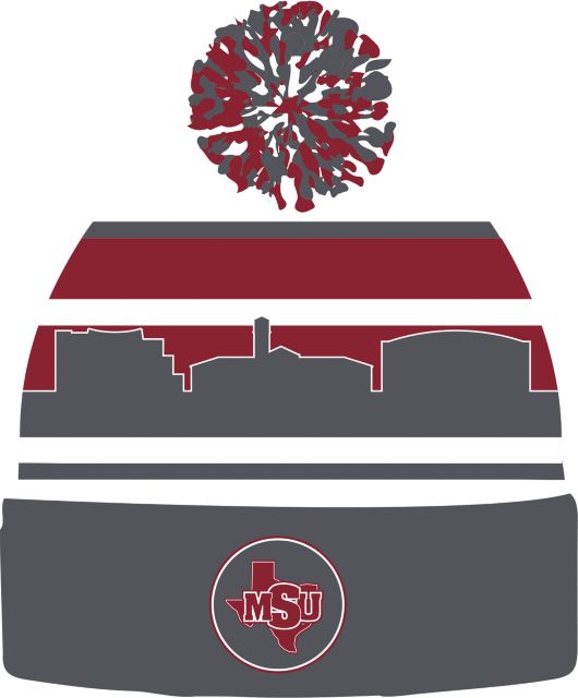 Midwestern State University Knit Pom Beanie