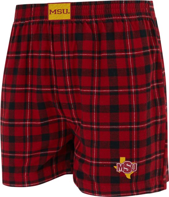 Midwestern State University Flannel Boxers