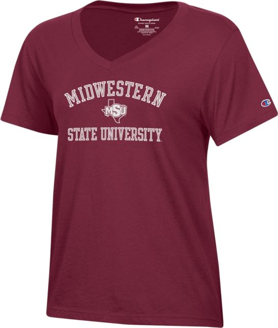 Midwestern State University Women's V-Neck Short Sleeve T-Shirt