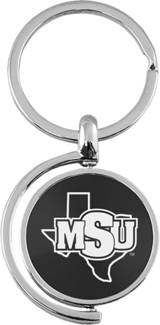 Midwestern State University Spinner Key Tag