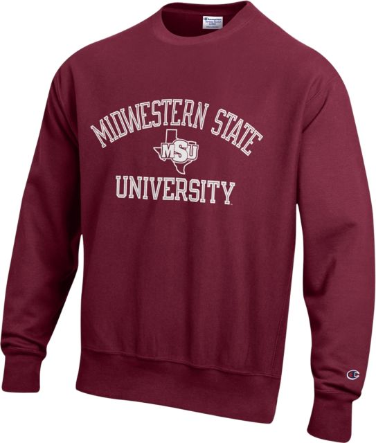 Midwestern State University Reverse Weave Crewneck Sweatshirt