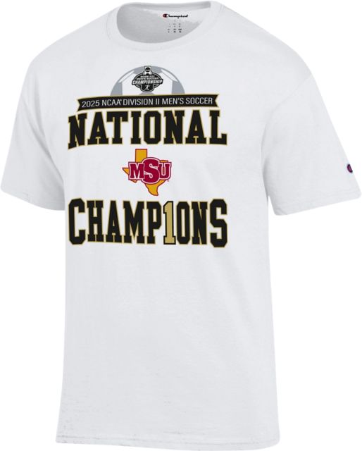 Midwestern State University Men's Soccer DII National Champions Short Sleeve T-Shirt