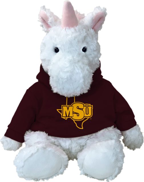 Midwestern State University Plush Animal with Hoodie