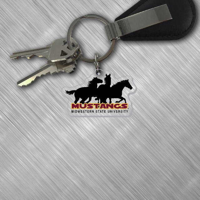 Midwestern State University Acrylic Laser Cut Keychain