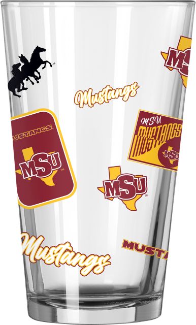Midwestern State University 16 oz. Pint Glass