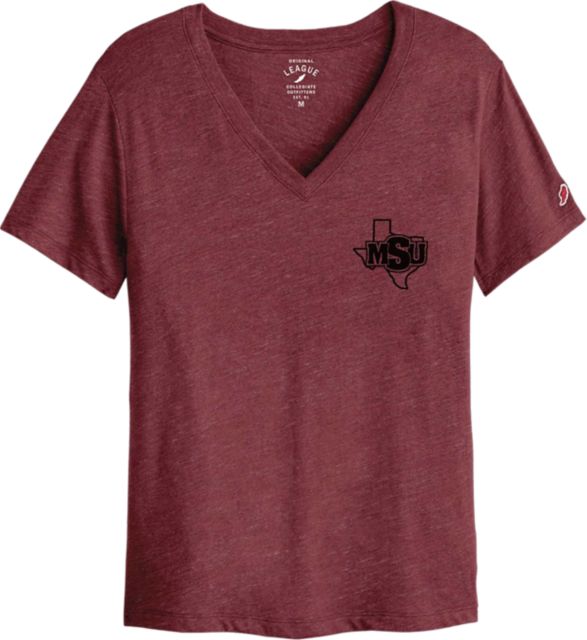 Midwestern State University Women's V-Neck Short Sleeve T-Shirt