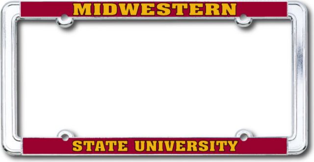 Midwestern State University Thin Dome License Plate Frame