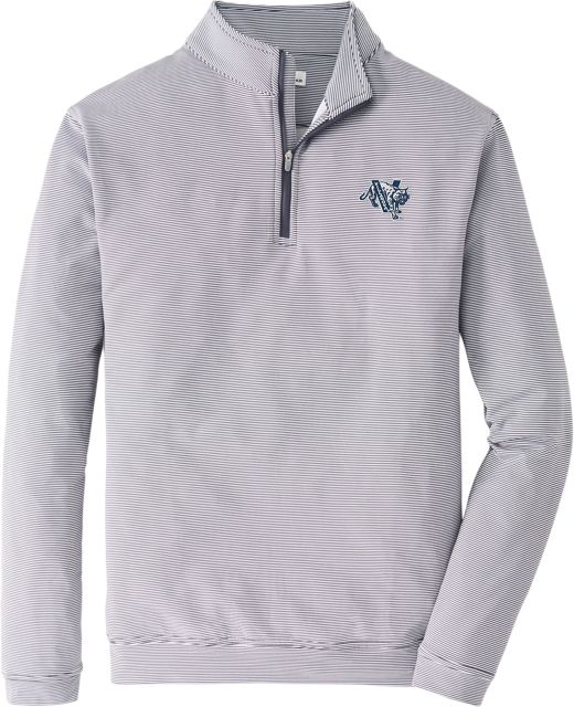 Villanova Wildcats Peter Millar Perth Grey 1/4 Zip Jacket