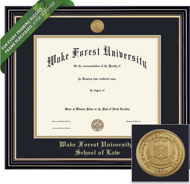 Wake Forest University 11'' x 14'' Prestige Diploma Frame