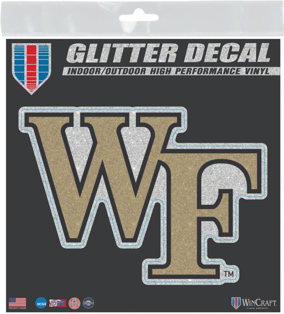 Wake Forest University 6x6 in. Glitter Decal
