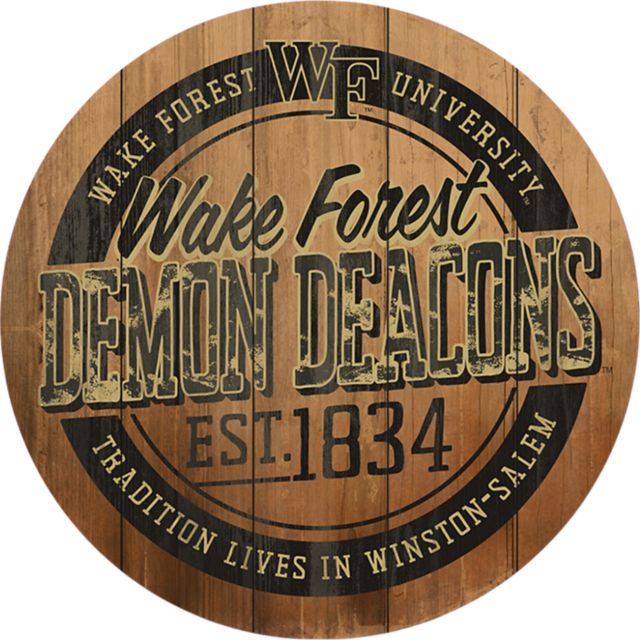 Wake Forest University Barrel Top Wall Mount 26''x26'' - ONLINE ONLY