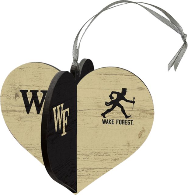 Wake Forest University 3D Heart Ornament