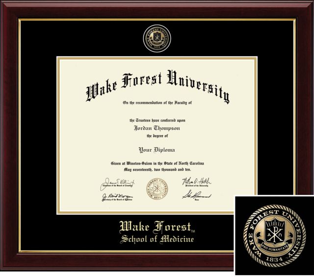 Church Hill Classics Masterpiece Diploma Frame. School of Medicine  - ONLINE ONLY