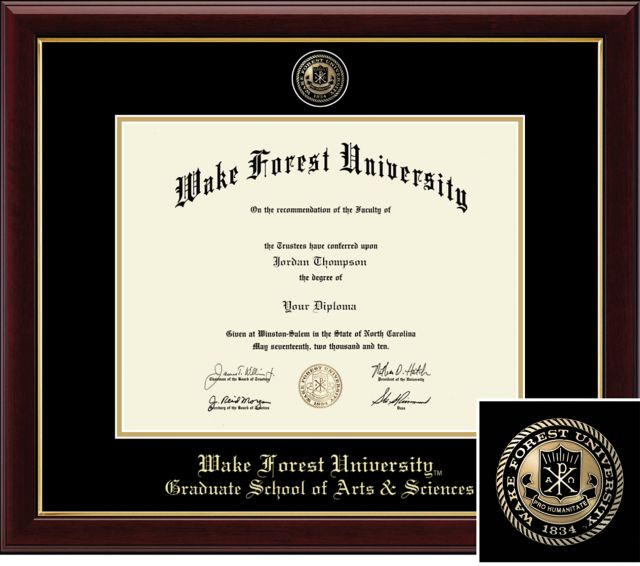 Church Hill Classics Masterpiece Diploma Frame. Graduate School of Arts and Sciences  - ONLINE ONLY