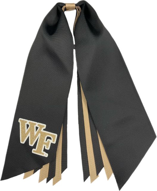 Wake Forest University Glitter Ponytail Streamer