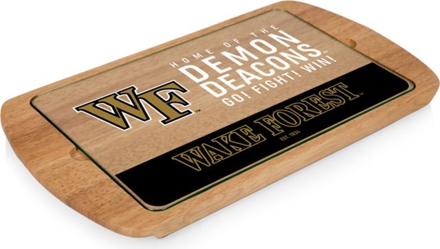 Wake Forest University Billboard Glass Top Serving Tray - ONLINE ONLY