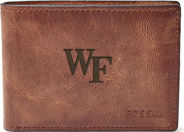 Fossil Leather Derrick Front Pocket Bifold - Brown - ONLINE ONLY