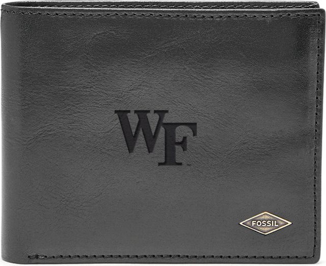 Fossil Leather Ryan RFID Flip ID Bifold - Black - ONLINE ONLY
