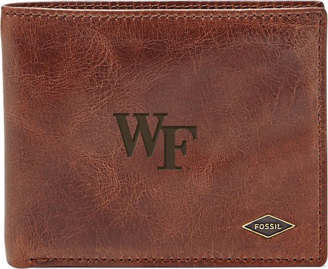 Fossil Leather Ryan RFID Flip ID Bifold - Dark Brown - ONLINE ONLY