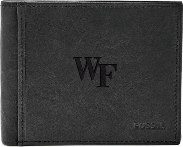 Fossil Leather Ingram RFID Bifold With Flip ID  - ONLINE ONLY