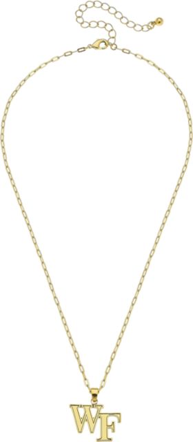 Wake Forest University Women's Wake Forest Demon Deacons 24K Gold Plated Pendant Necklace