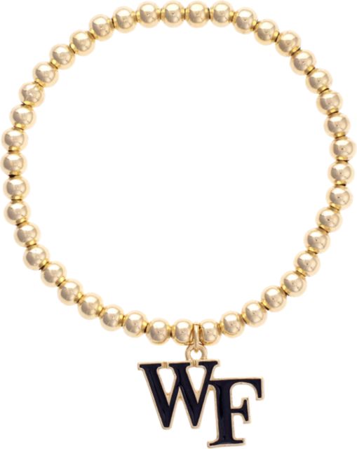 Wake Forest University Women's Wake Forest Demon Deacons Ball Bead Stretch Bracelet