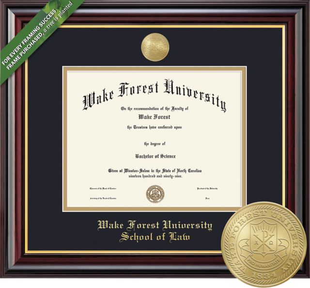 Framing Success Windsor 11 x 14 Law Diploma with Double mat and Medallion