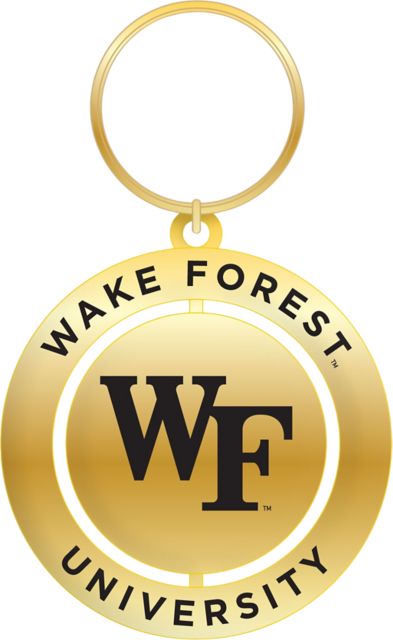 Wake Forest University Spinner Key Tag