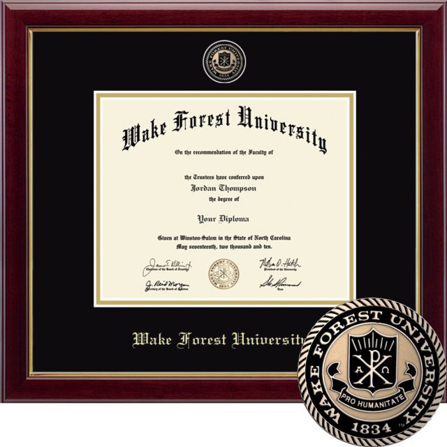 Wake Forest Masterpiece Diploma Frame. Bachelors, Masters, PhD