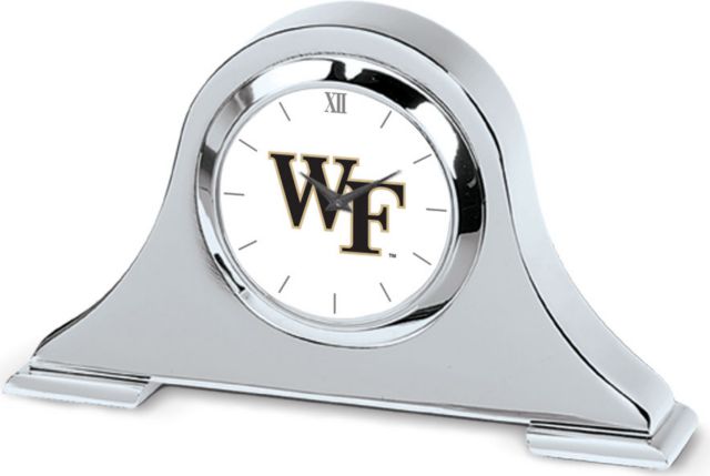 CSI Silver Napoleon Desk Clock With Colored Medallion - ONLINE ONLY