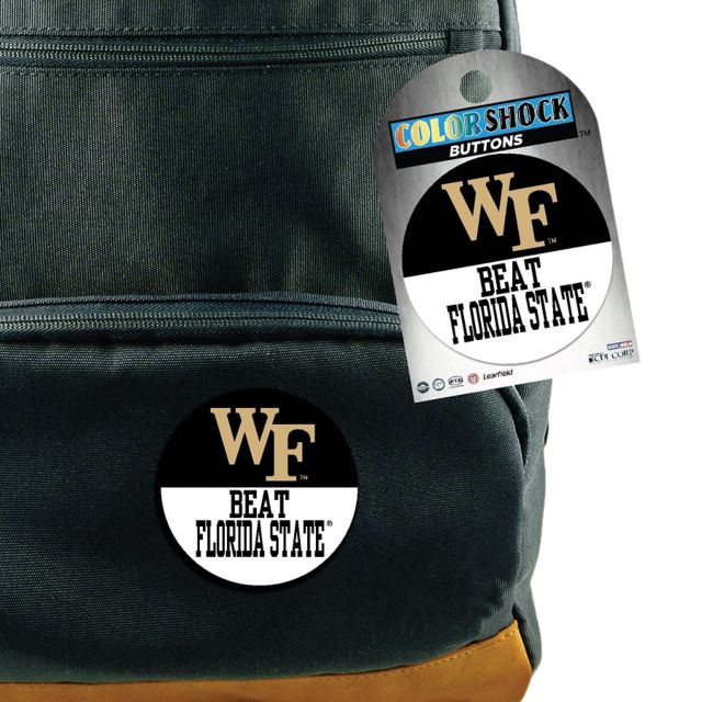 Wake Forest University Beat Florida State 3 Button"