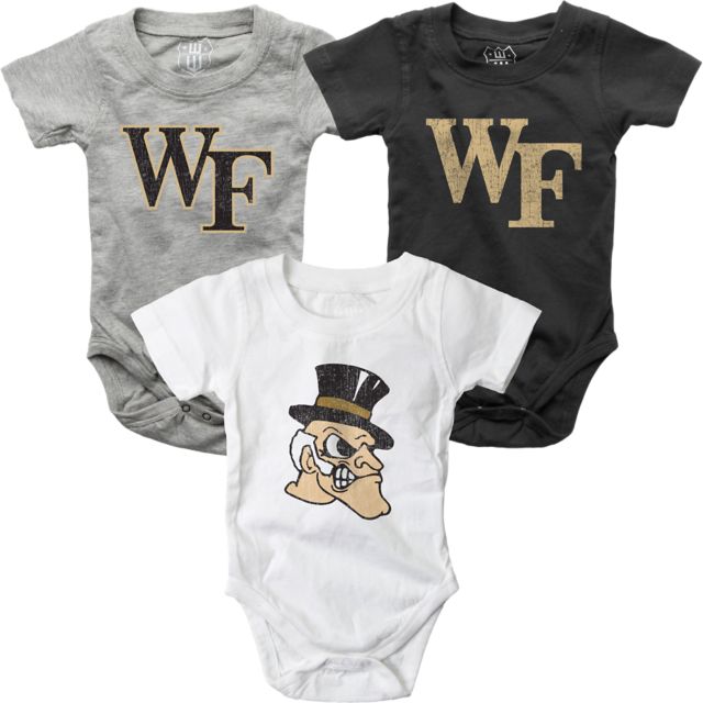 Wake Forest University Infant Bodysuit 3 Pack