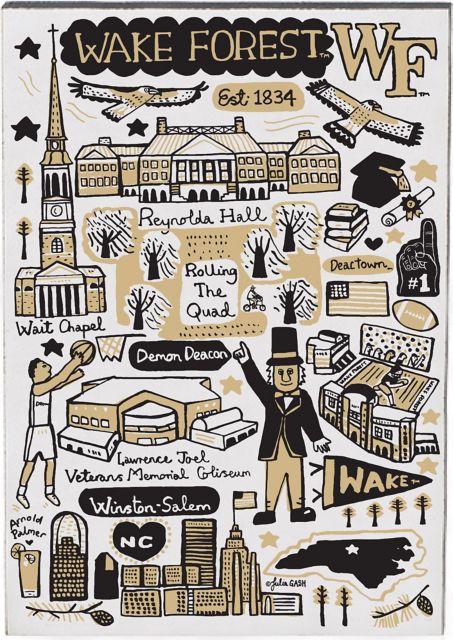 Wake Forest University Jumbo Magnet