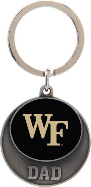 Wake Forest University Dad Keychain