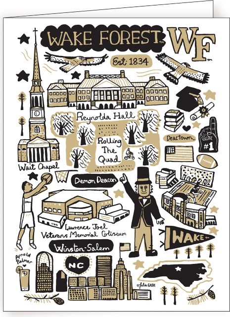 Wake Forest University 10 Pack Notecards
