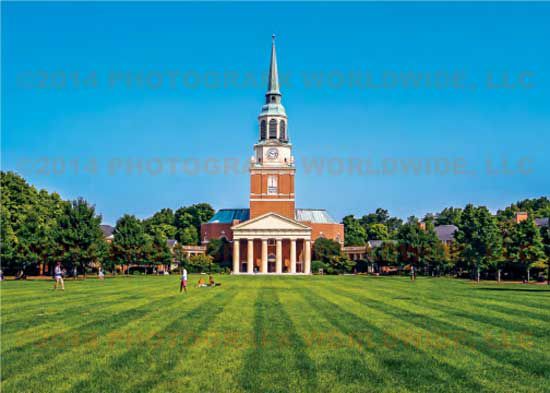 Wake Forest University 5''x7'' Postcard