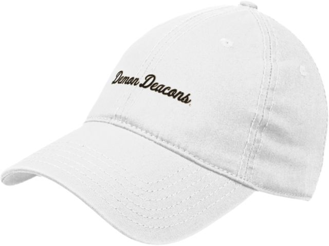 Wake Forest Unstructured Adjustable Low Profile Hat Demon Deacons Script - ONLINE ONLY