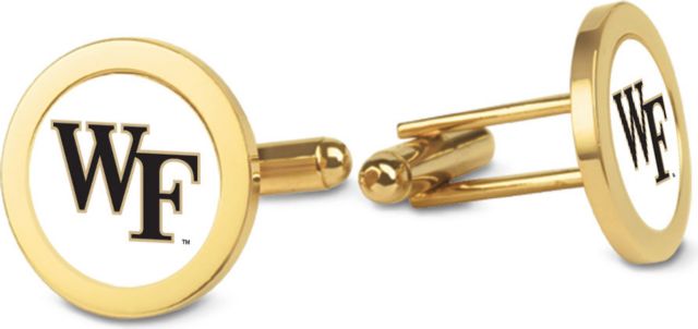CSI Gold Cufflinks (Gift Boxed) With Colored Medallion - ONLINE ONLY