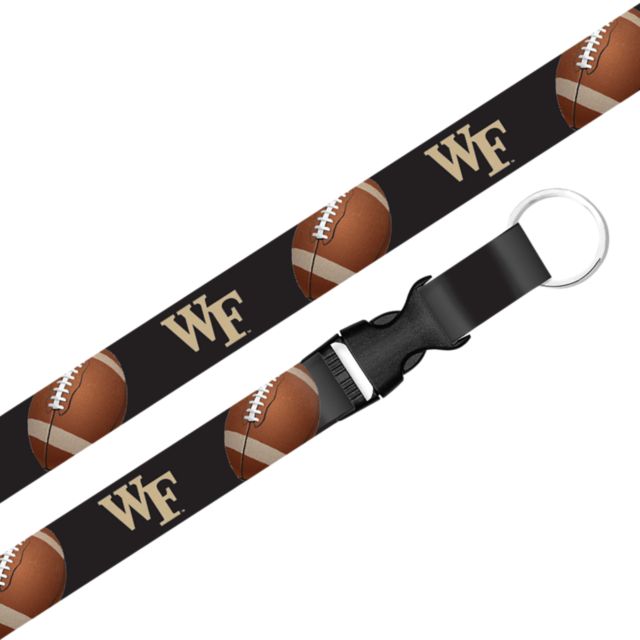 Wake Forest University Demon Deacons Football Lanyard with Buckle