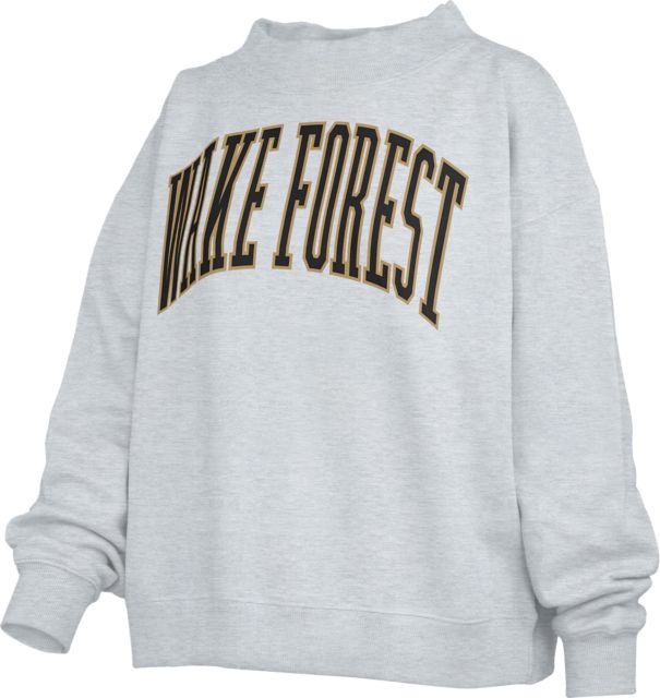 Wake Forest University Women's Parke Mock Neck Crewneck Sweatshirt